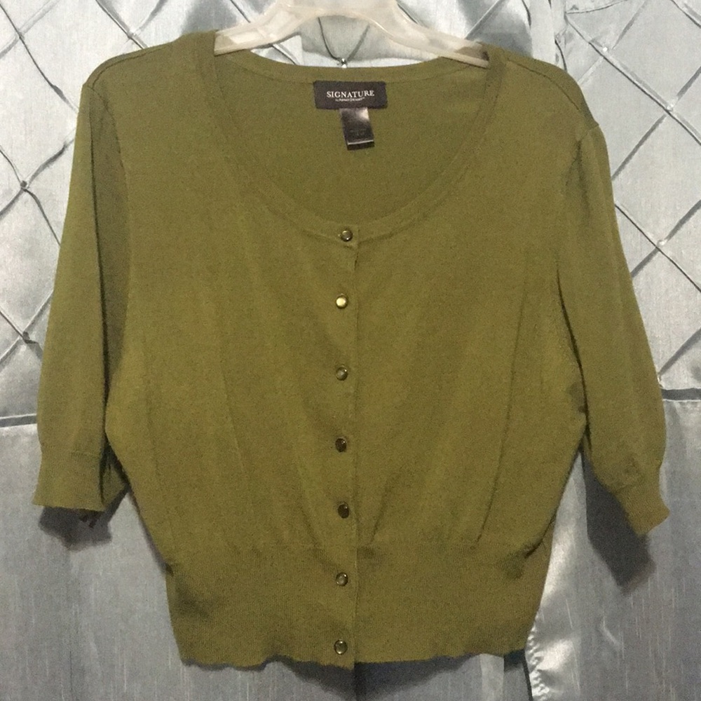 Ashley Stewart Signature Cropped Shrug Cardigan